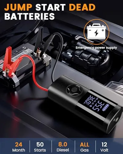 Jump Starter with Air Compressor